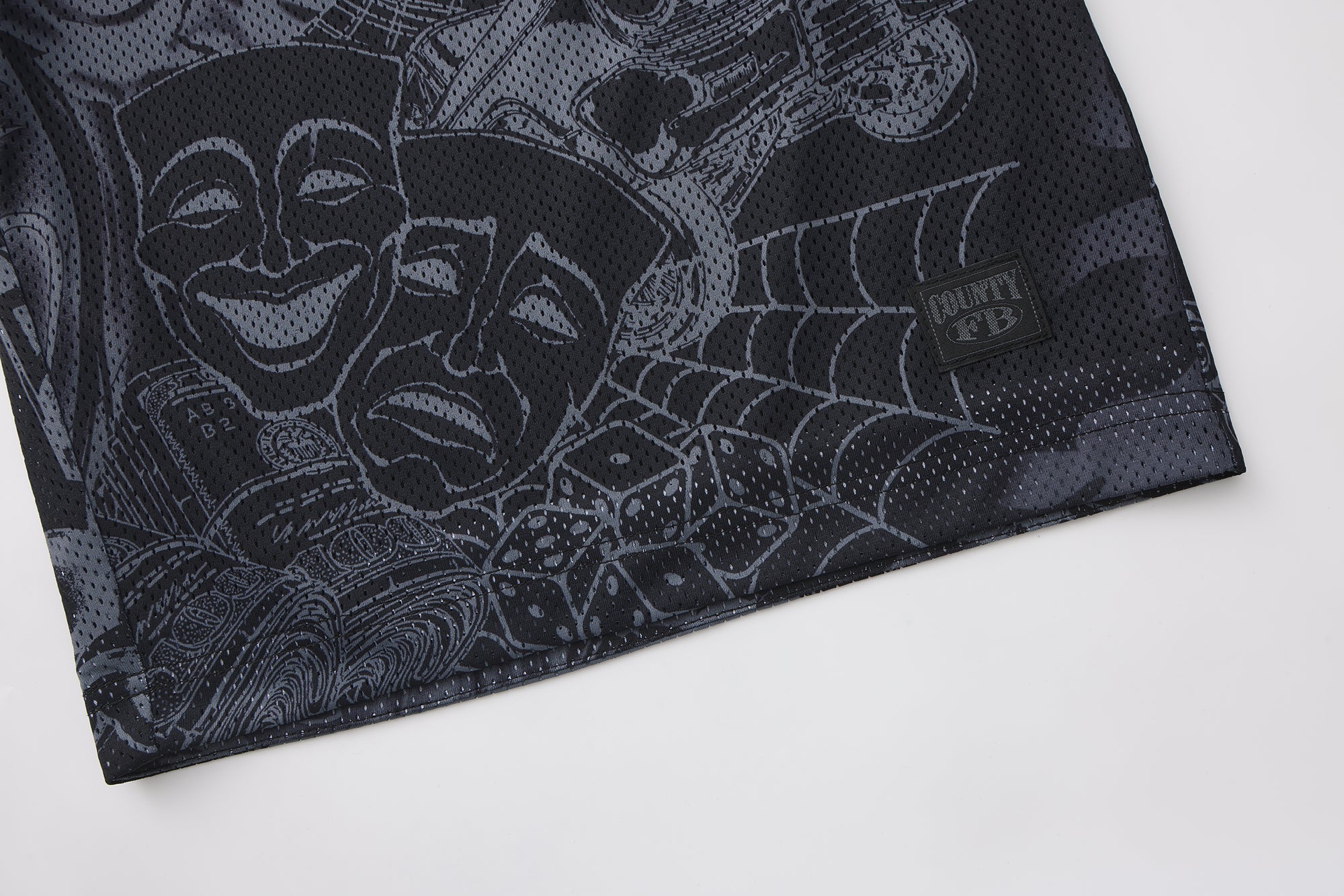 FB County Graffiti Mesh Shorts - Image 12