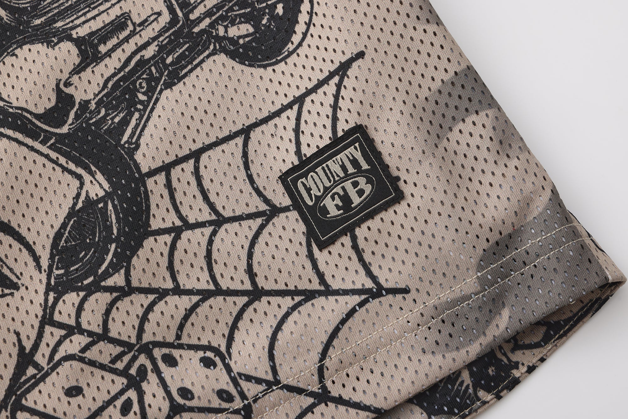 FB County Graffiti Mesh Shorts - Image 34