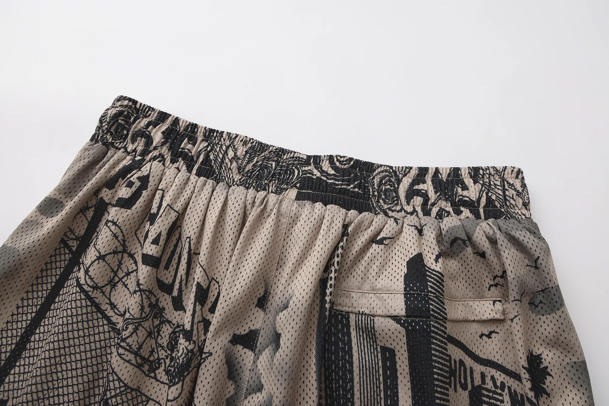 FB County Graffiti Mesh Shorts - Image 36