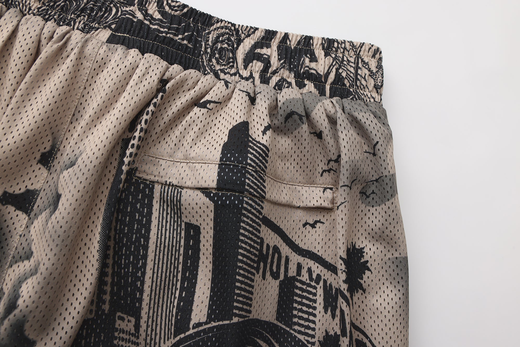 FB County Graffiti Mesh Shorts - Image 37