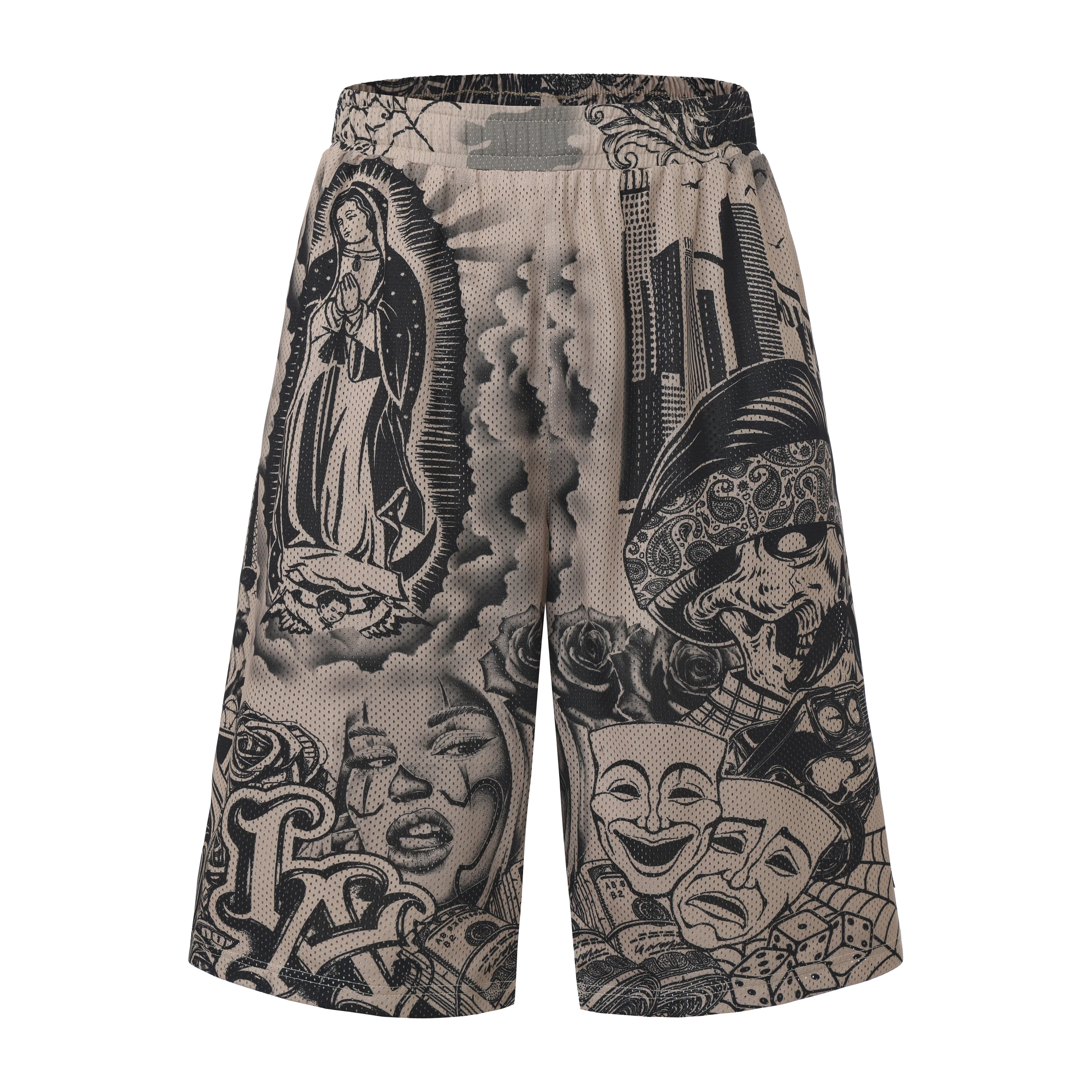 FB County Graffiti Mesh Shorts - Image 4