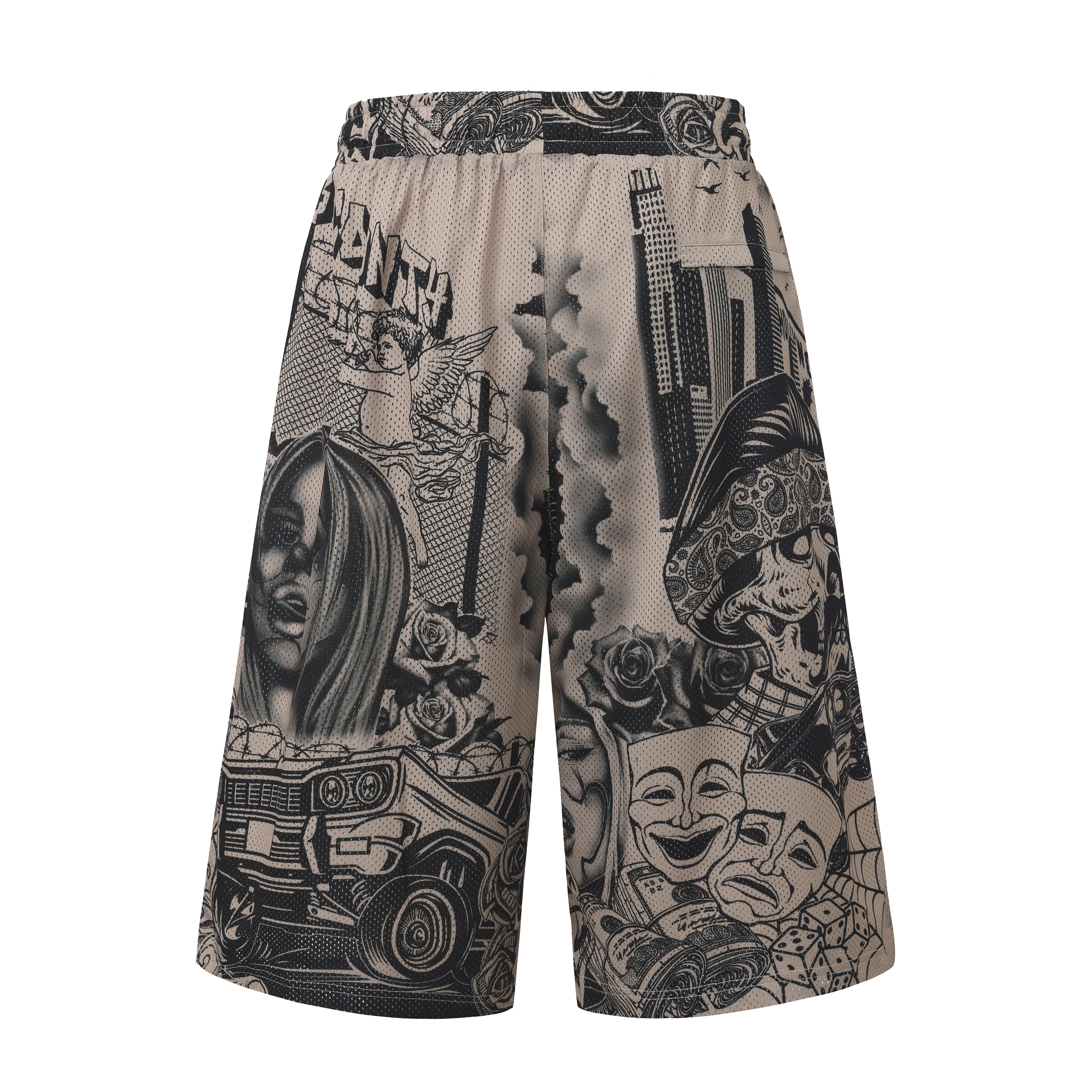 FB County Graffiti Mesh Shorts - Image 7