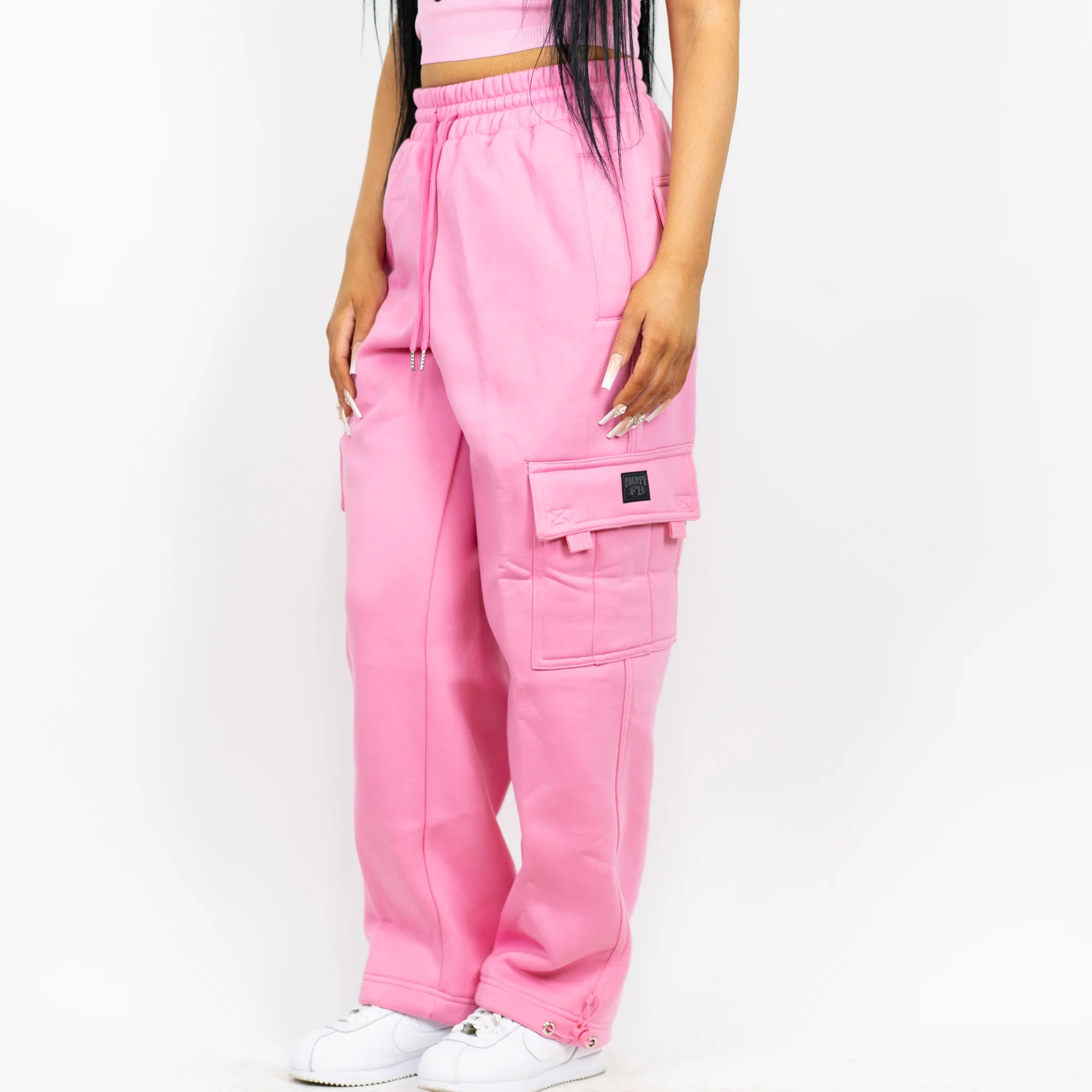 FB County Heavyweight Baggy Cargo Sweatpants - Image 4