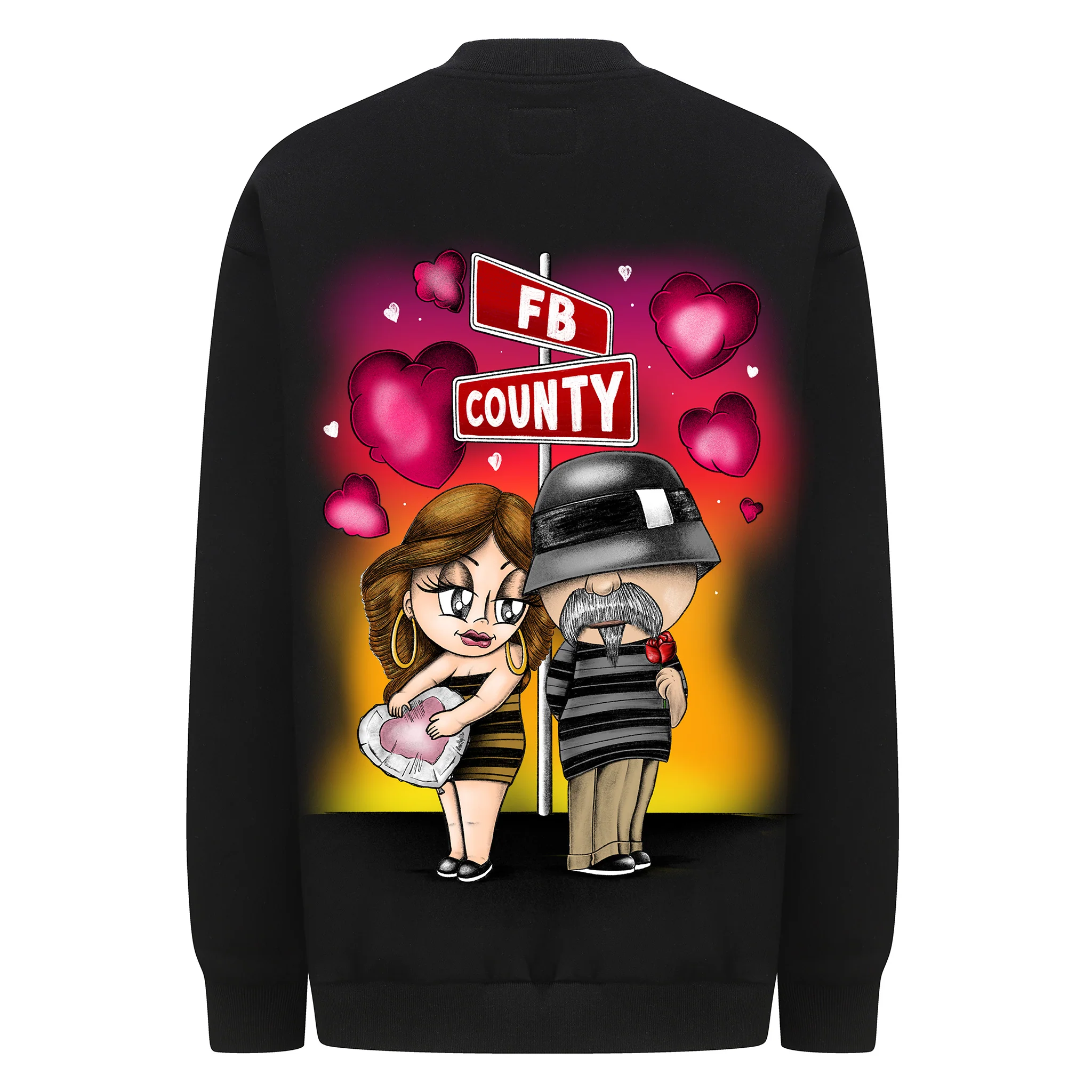 FB County Heavyweight Oversized Love Graphic Fleece Crewneck - Image 3