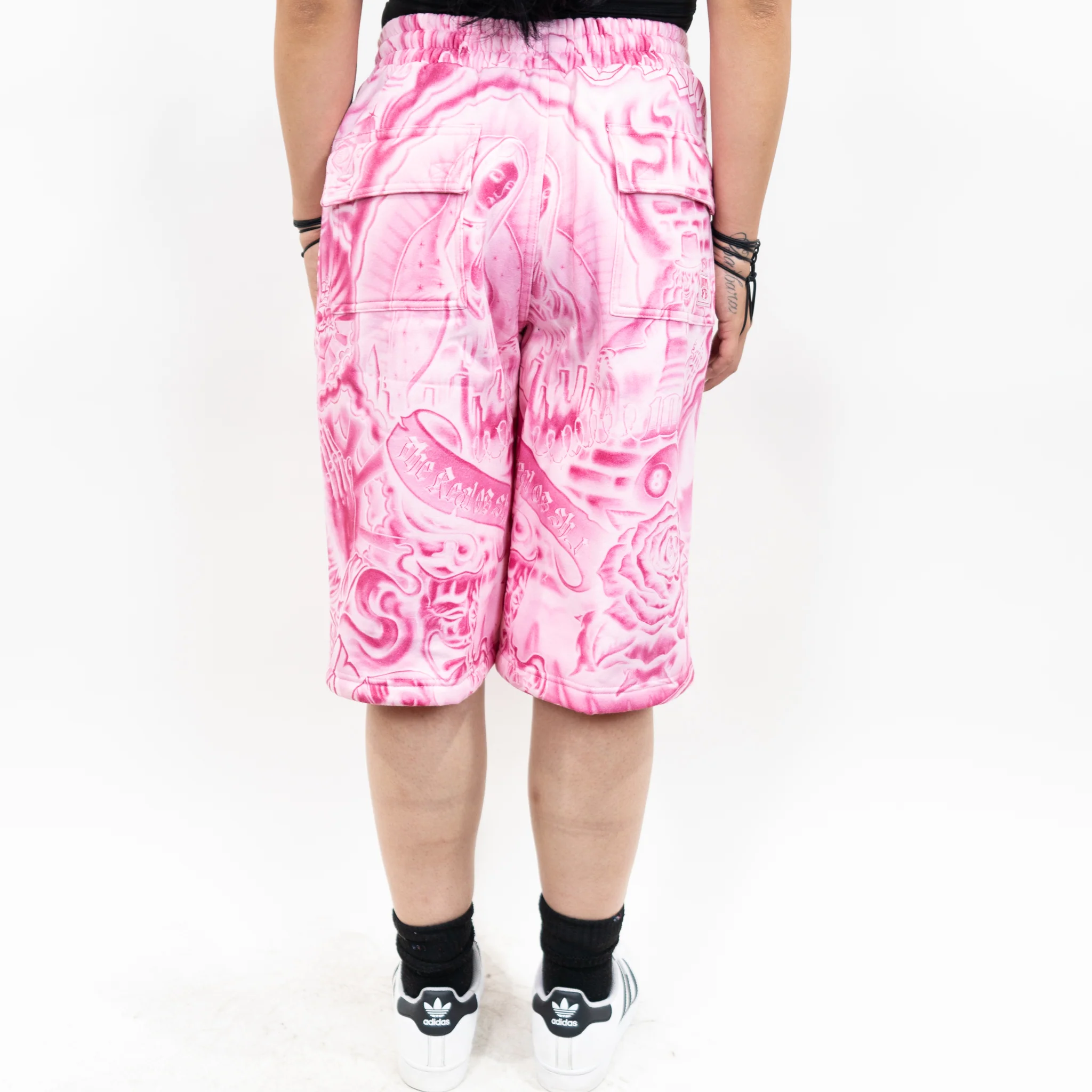 FB County Inked Up Baggy Fleece Shorts - Image 7