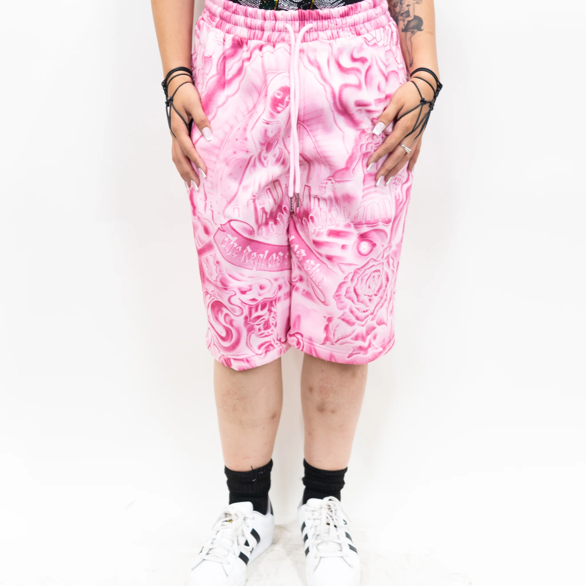 FB County Inked Up Baggy Fleece Shorts - Image 9