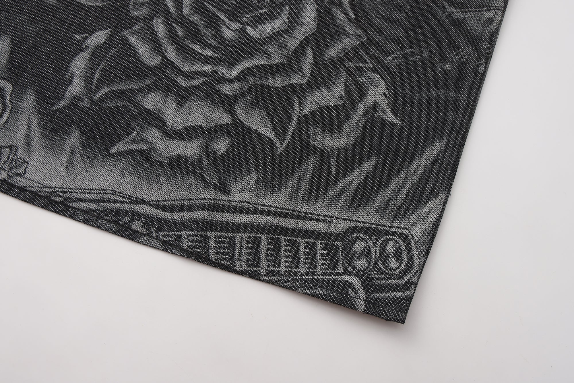 FB County Inked Up Hard Denim Short Sleeve Zip Shirt - Image 7