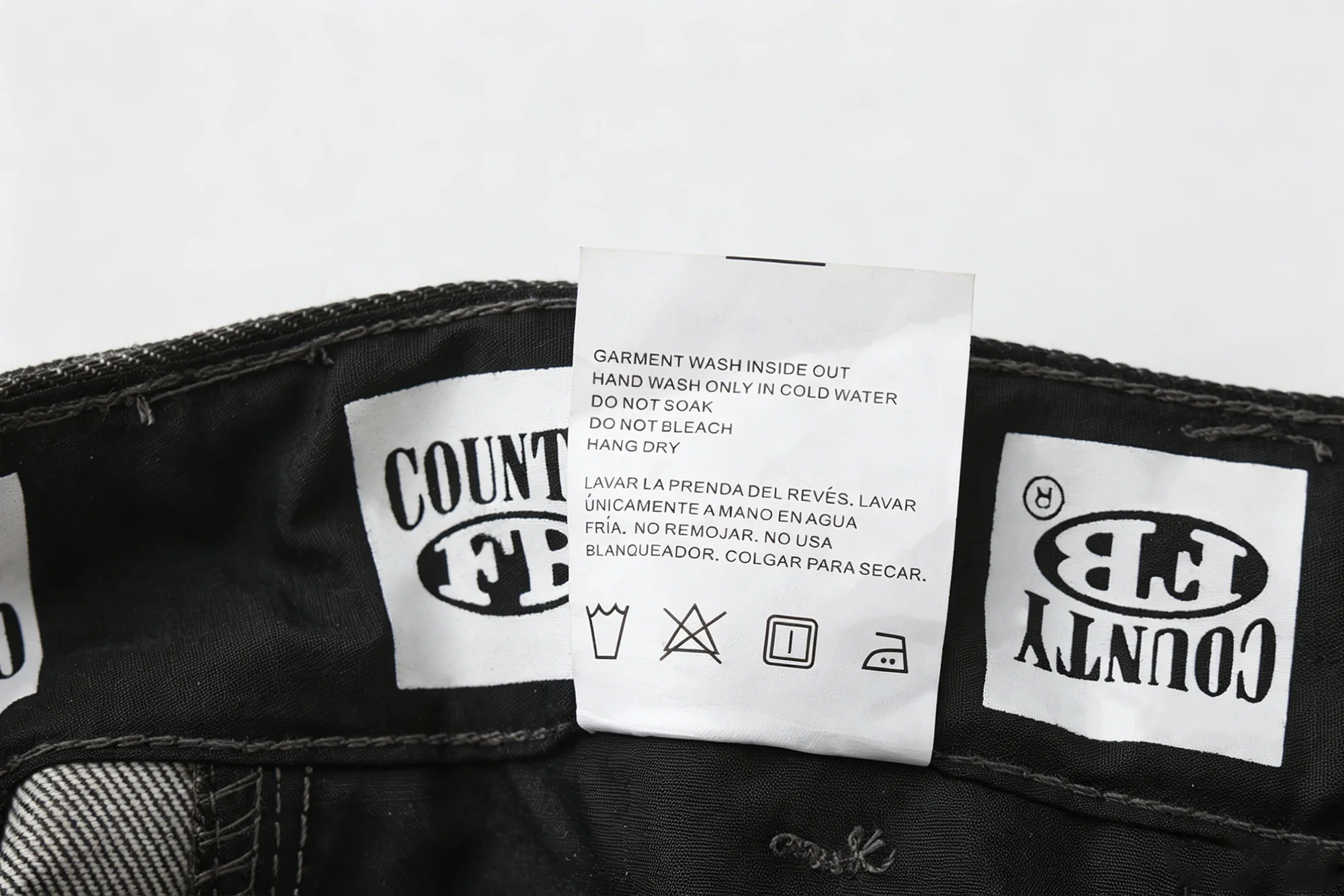 FB County Laser Printed Inked Up Hard Denim Shorts - Image 20