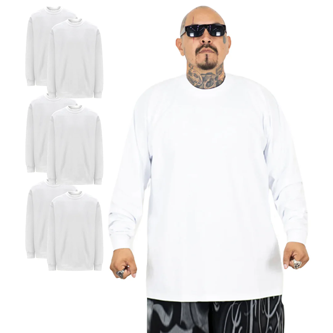 FB County Long Sleeve Heavy Hard T-Shirt (6-Pack) - Image 2