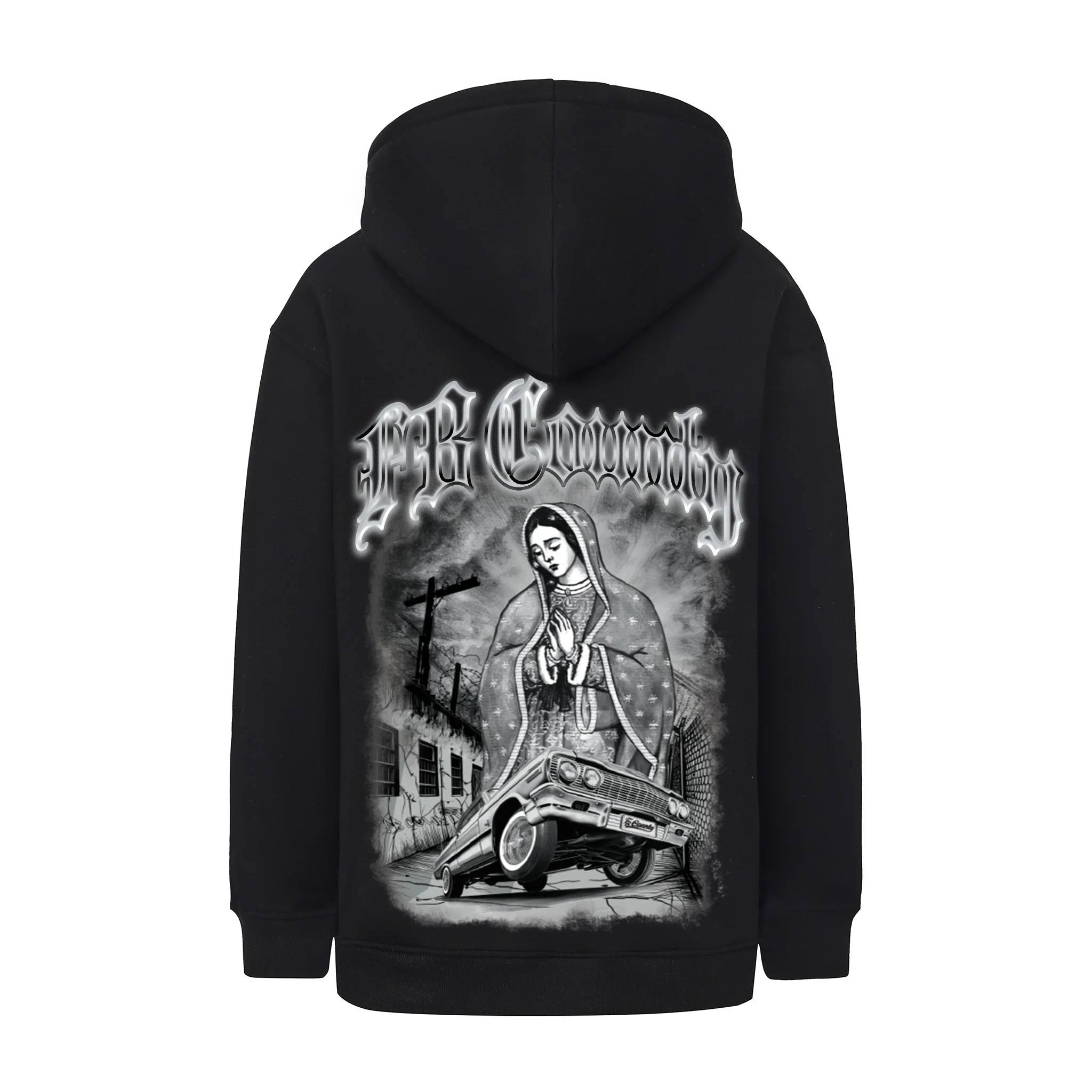 FB County Heavyweight Oversized Graphic Zip-Up Hoodies - Image 6