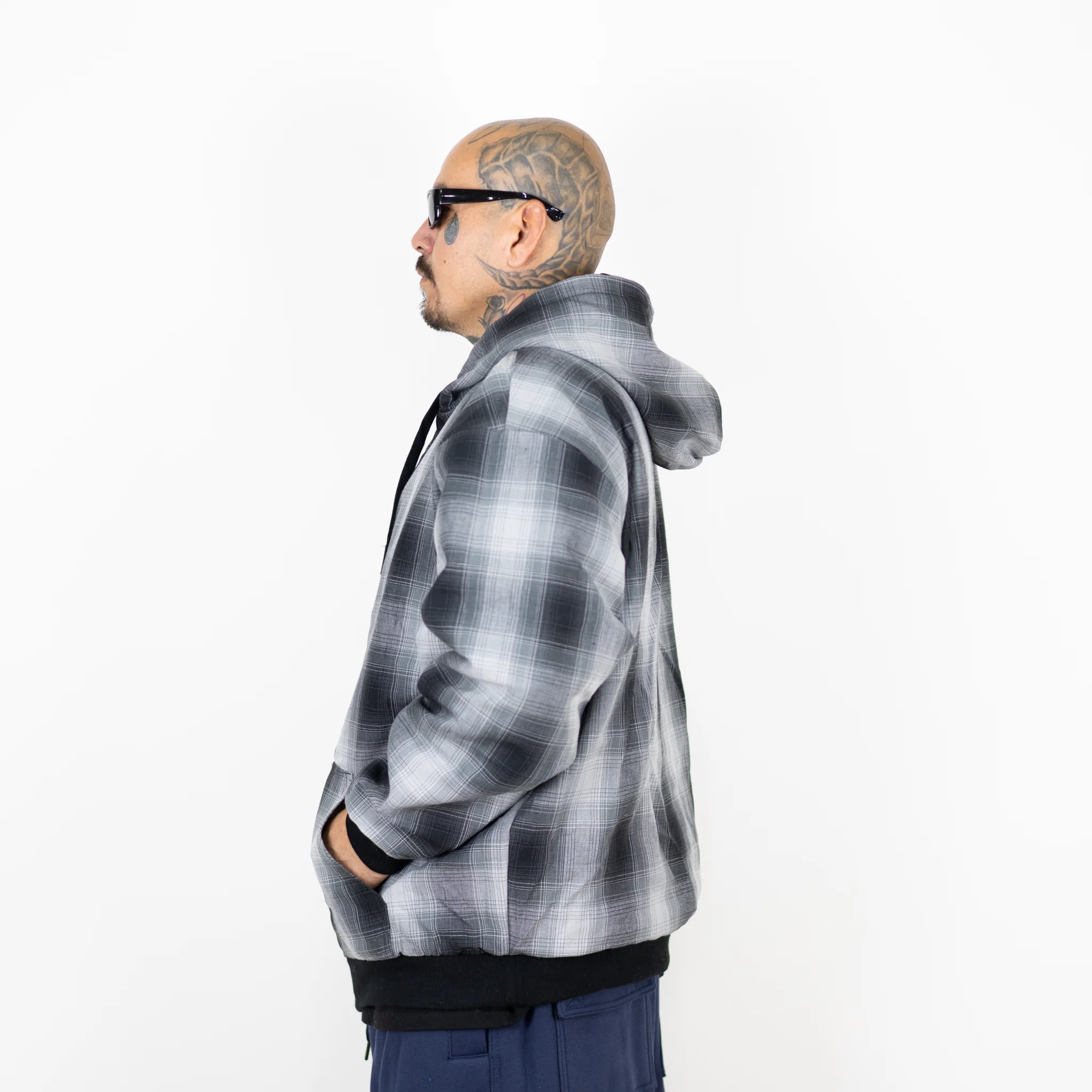 FB County Reversible Rhinestone Flannel Hoodie - Image 5
