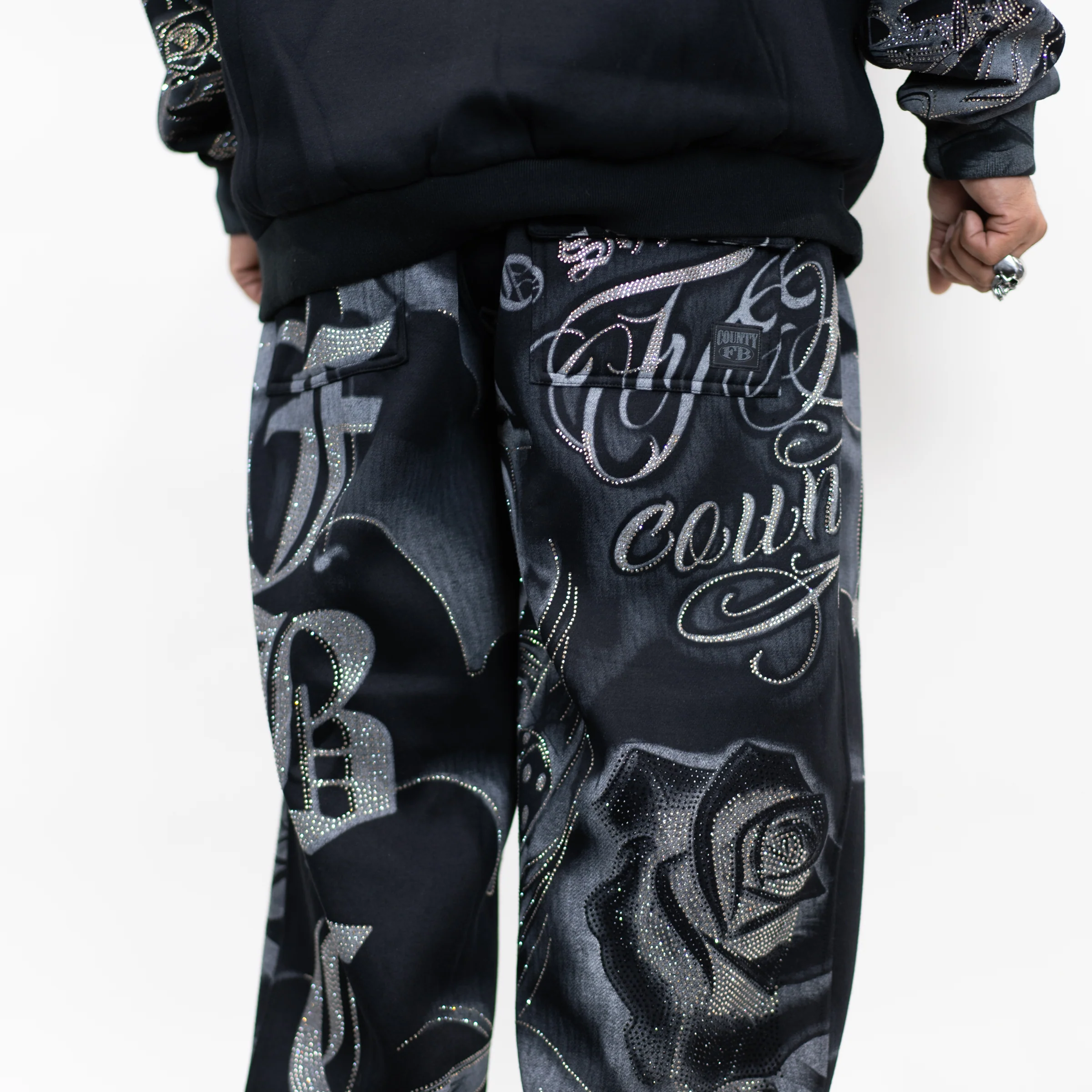 FB County Rhinestone Tatted Up Sweatpant - Image 27