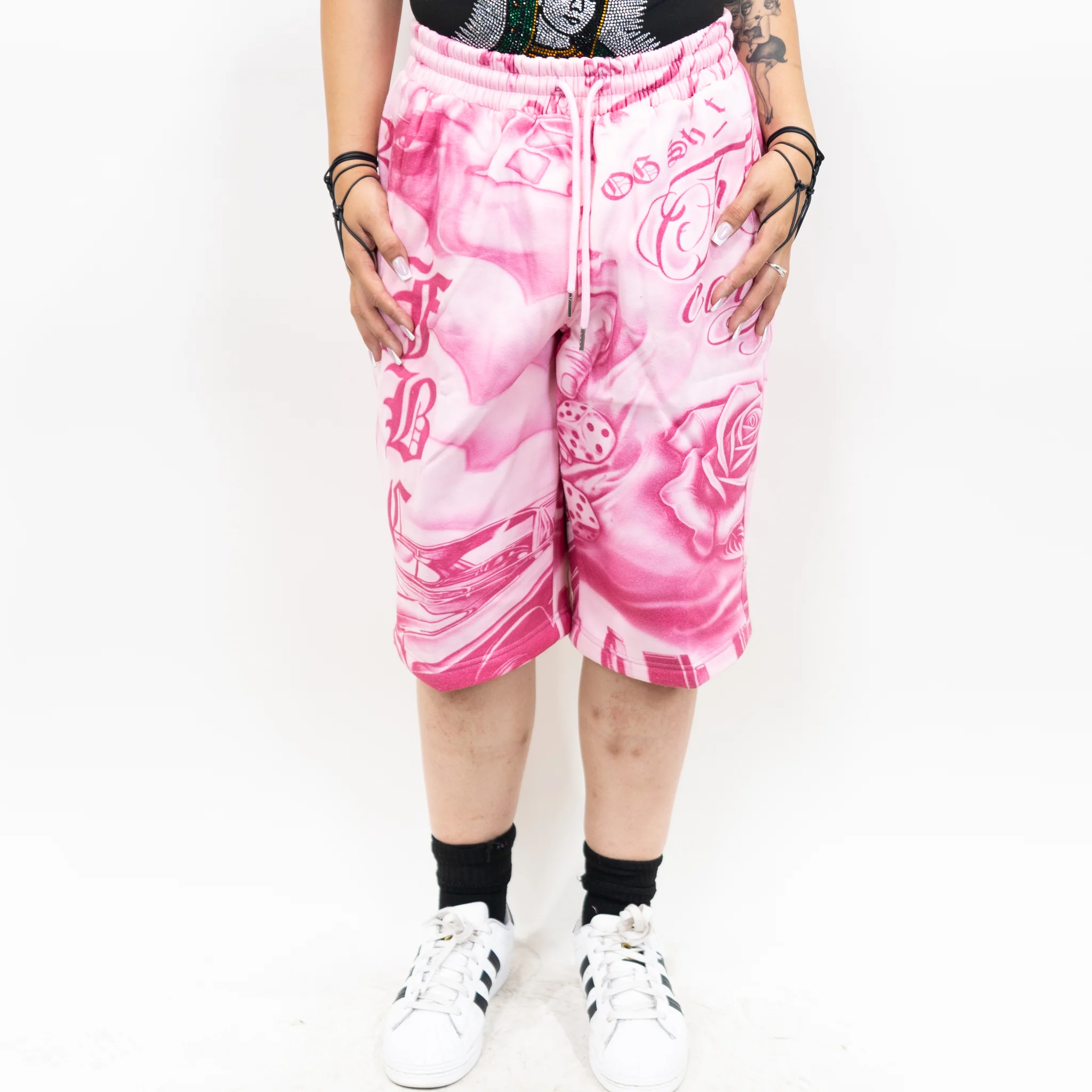 FB County Tatted Up Baggy Fleece Shorts - Image 5