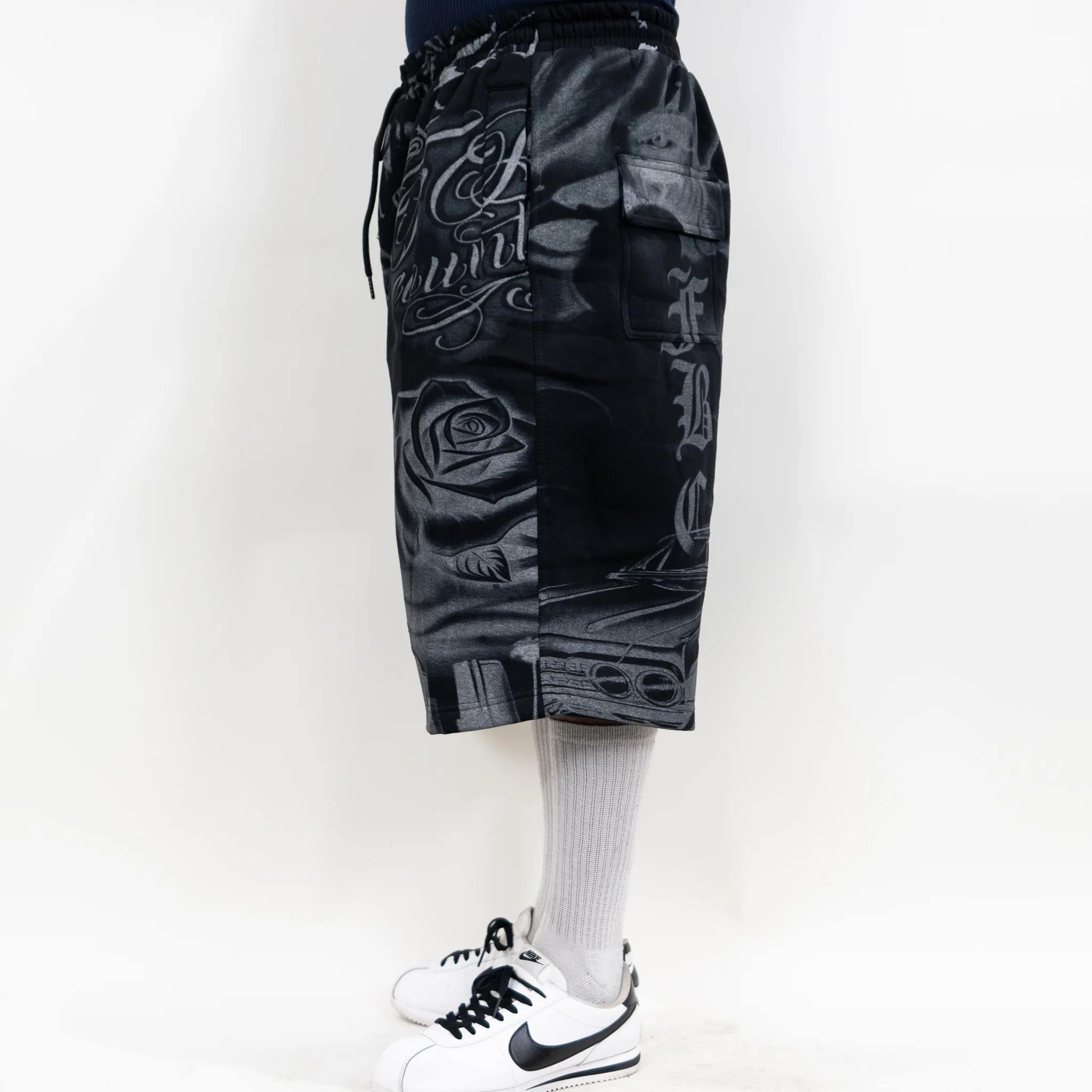 FB County Tatted Up Baggy Fleece Shorts - Image 6