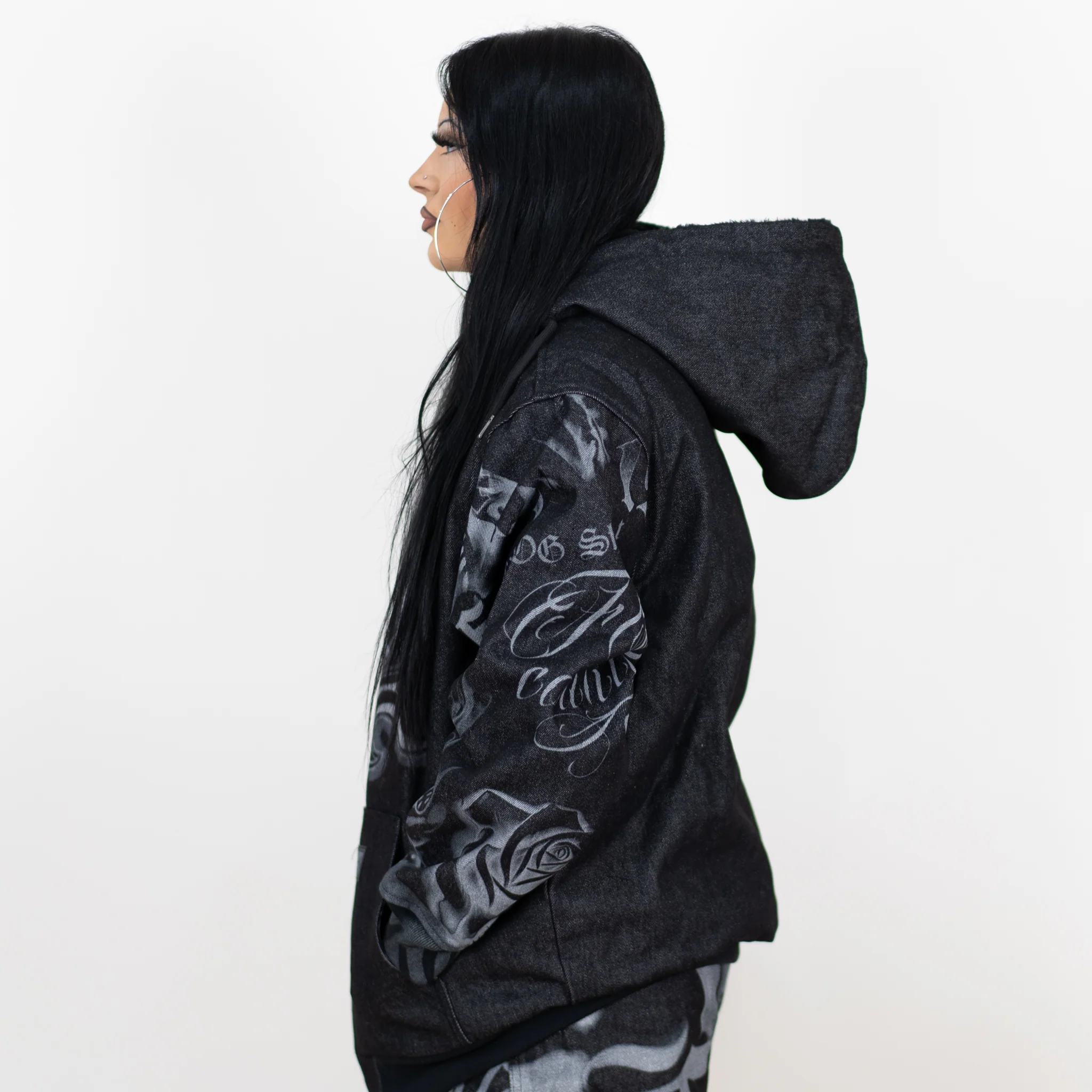 FB County Tatted Up Cozy Denim Jacket - Image 3