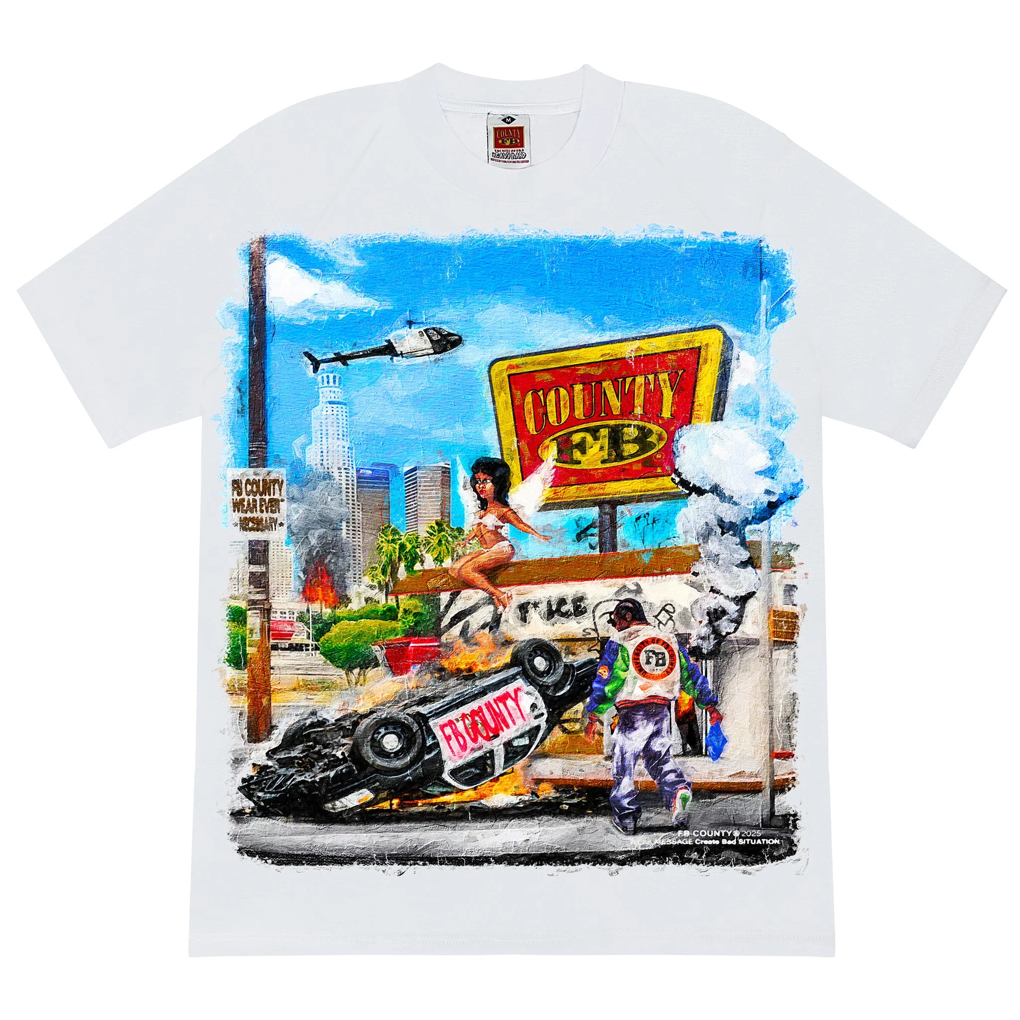 NEW FB County Graphic Heavy Hard T-Shirts - (JUMBO PRINTS) - Image 3