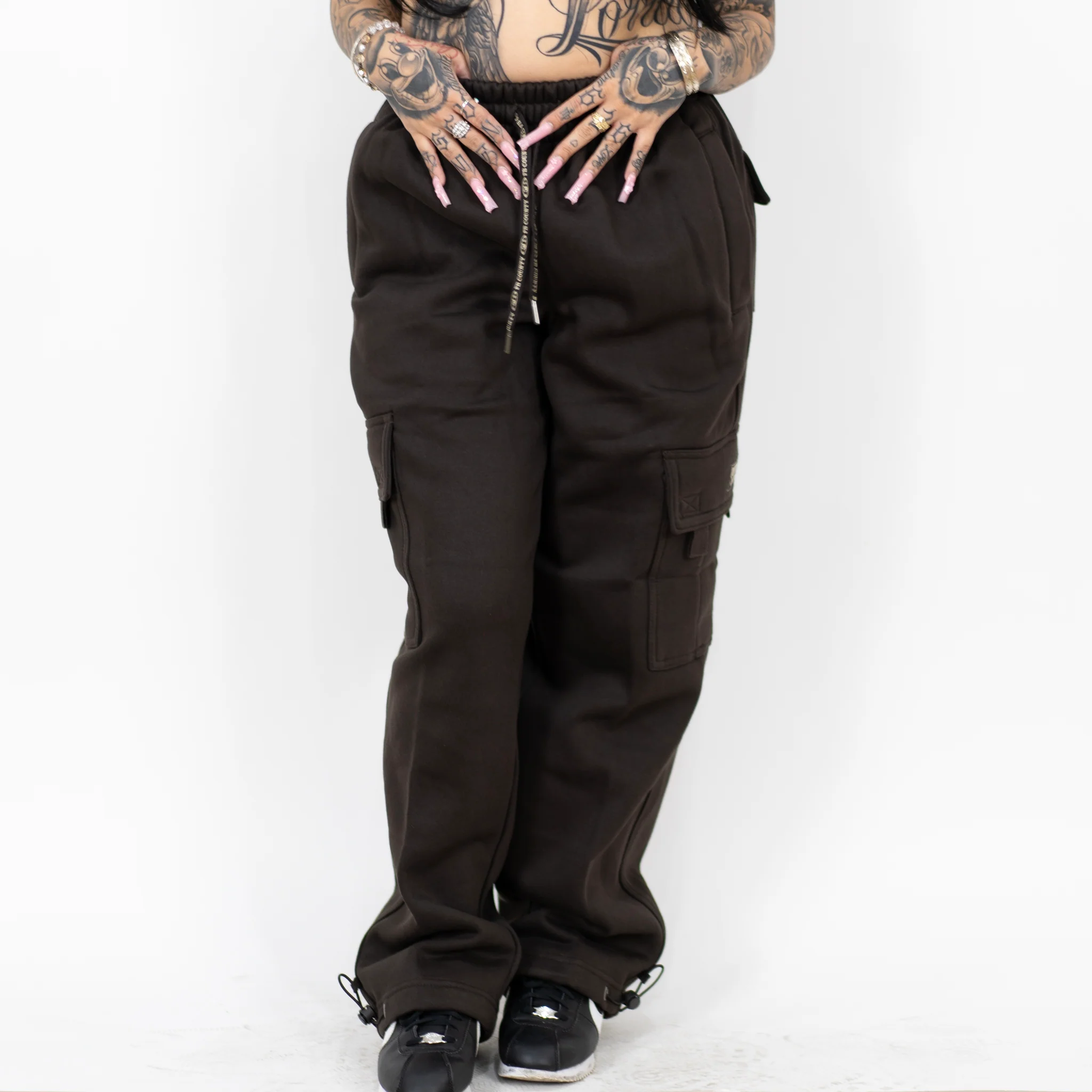 FB County Heavyweight Baggy Cargo Sweatpants - Image 11